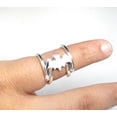 SS DESIGNS Finger Splint Ring Adjustable Sterling Silver Boutonniere ...