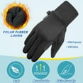 thumbnail image 5 of Kids Winter Gloves, Black Gloves, Soft Warm Touchscreen Gloves for Boys & Girls, Outdoor Sports Glove for Cycling Running, Size XL, 5 of 8