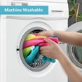 thumbnail image 6 of Microfiber Cleaning Cloth, 8 Pack Cleaning Rags, Cleaning Towels with 4 Color Assorted, 11.5"X11.5"(Green/Blue/Yellow/Pink), 6 of 10