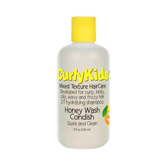Curly Kids Honey Wash Conditioner 2n1 Shampoo 8 oz