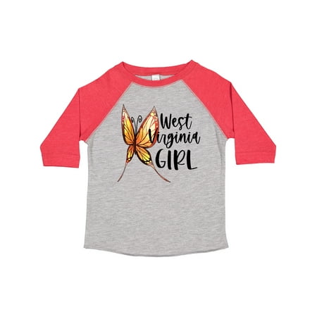 

Inktastic West Virginia Girl- Butterfly Gift Toddler Toddler Girl T-Shirt
