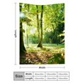 thumbnail image 3 of Creowell Trees Leaves Sunbeam Durable Soft and Warm Flannel Blanket, Home Leisure Fuzzy Fluffy Cozy Blanket for Sofa, Travel, Camping, Bed, Chair, Multi-purpose Gift Blanket All Season 50x60in, 3 of 7
