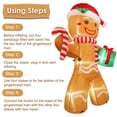 thumbnail image 4 of Gingerbread Man AerWo inflable navideño de 8 pies con LED, 4 of 7