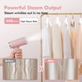 thumbnail image 3 of VAVSEA Steamer for Clothes, 1500W Handheld Garment Steamer, Steam Iron, Portable Travel Fabric Wrinkles Remover, 15s Fast Heat-up, Pink, 3 of 9
