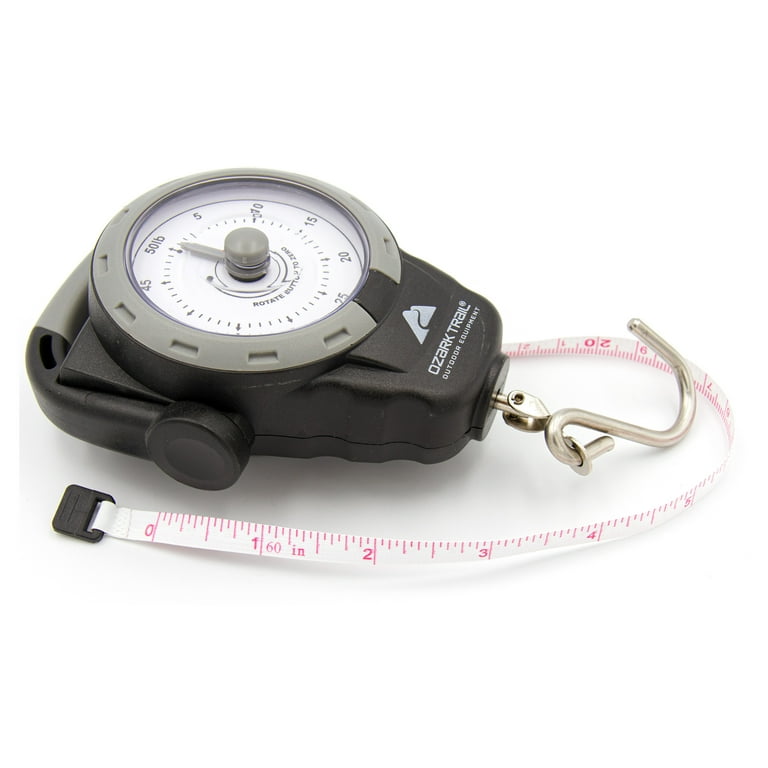 Ozark Trail Portable Dial Fish Scale 50lb with Tape Measure