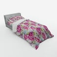 thumbnail image 3 of Ambesonne Abstract Bedding Set 4 Pcs, Watercolor Lavenders, Queen, Pale Green Hot Pink, 3 of 3