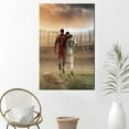 thumbnail image 3 of Lionel Messi Poster, Motivational Canvas Art, Sport Poster, Lionel Messi Cristiano Ronaldo, Trendy Canvas Art, Cristiano Ronaldo Poster, Canvas Wall Decor - White Framed, 3 of 6