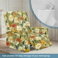 thumbnail image 3 of Xoenoiee Daisy Flower Oil Painting Print Recliner Chair Covers Lazy Boy Recliner Covers with Pockets Stretch Couch Cover Slipcovers 4-Piece Furniture Protector for Dogs Cats, 3 of 7