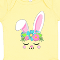 thumbnail image 4 of Inktastic Floral Easter Bunny Face Boys or Girls Baby Bodysuit, 4 of 5