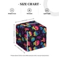 thumbnail image 4 of Sikiie Skull mushroom colorful Leather Tissue Box Cover Square, tissue box holder, Tissue Box with Bottom Belt-5.2”x5.2”x5.2”, 4 of 7
