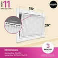 thumbnail image 2 of Simply Filters 20x25x1 MERV 11, MPR 1000, AC Furnace HVAC Air Filter (24 Pack), 2 of 8