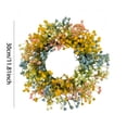 thumbnail image 3 of Cadancy Artificial Babys Breath Floral Wreath for Front Door Home Decor, Spring Summer Colorful Gypsophila Hanging Garland Outdoor Porch Wall Farmhouse Rustic Decoration Housewarming Gift, 3 of 7