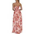 thumbnail image 3 of HAPPY BAY Women's Beach Summer A-Line Maxi Smocked Top Slit Dress Long Sleeveless Casual Strapless Tube Dresses for Women One Size Tart, Tropical, 3 of 3
