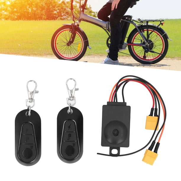 Alarma Eléctrica Para Bicicleta, Alarma Antirrobo ABS Para Bicicleta Con 2 Mandos A Distancia Para Scooters Eléctricos