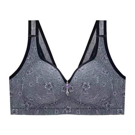 

XHJUN Women s Bras Push Up Bra Wireless Padded No Underwire Bralettes Lace Plunge Bras Black 40