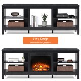 LED Fireplace TV Stand for 75 inch TV, Black 70 inch - Walmart.com
