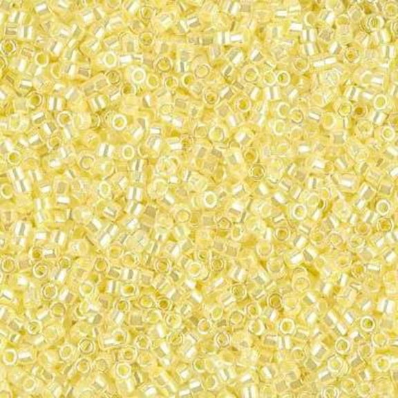 Miyuki Delica Seed Beads DB0232/DB232 11/0 Ceylon Pale Yellow Luster 7.2 Grams