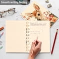 thumbnail image 5 of Wirebound Notebook Hardcover Spiral Notebooks Deer Surrounded by Autumn Leaves, 60 Pages, 80 GSM, 5.7 x 8.3in, 5 of 7
