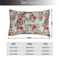 thumbnail image 2 of Cauagu Roses Mixed Zebra Print Pillow Covers with Envelope Closure,1PC Pillow Cases Decorative Pillow Case for Bed & Couch, Pillows Not Included-14"x20", 2 of 6