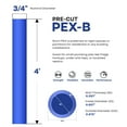thumbnail image 3 of 3/4" x 4 Ft PEX-B Tube Stick, Blue Pex Tubing for Potable Water, 3 of 4