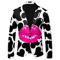 thumbnail image 4 of JHHLSF Mens Valentines Day 3D Digital Printed Suit Set Light Business Jacket Suit Black,3XL, 4 of 5