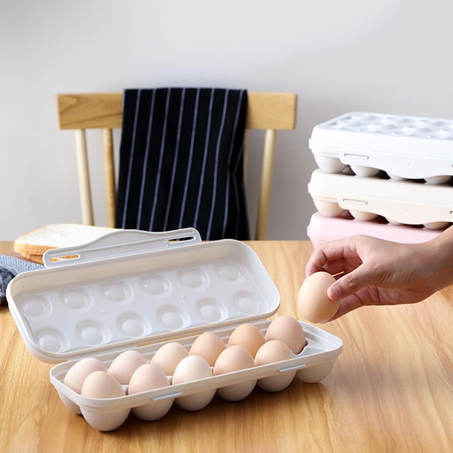 Caja de almacenamiento de huevos, caja de almacenamiento de bandeja de huevos, bandeja para huevos, soporte para huevos de alta capacidad
