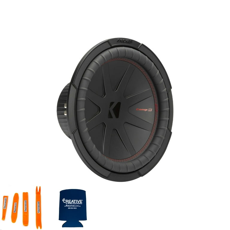 Kicker 12 Inch Comp R Woofer 48CWR124 Package with 46CXA4001