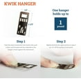 thumbnail image 3 of Picture Hang Solutions Assorted Foam Board Hangers 1-3 lb Capacity 25 Pieces per Pack, 3 of 6