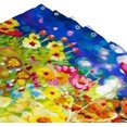 thumbnail image 3 of FREEAMG Floral Shower Curtain with 12 Hooks Polyester Fabric Waterproof Bath Curtain, Washable Fabric Decor Shower Curtains for Bathroom, 60x72 inch, 3 of 4