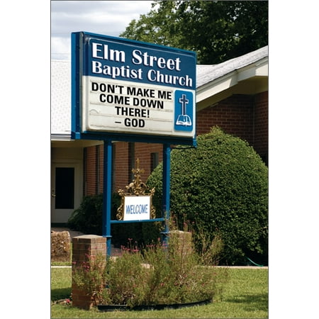 Nobleworks Church Sign Funny Humorous Father S Day Card