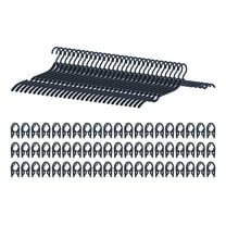 Unique Bargains Foldable Travel Hangers Portable Clothes Hangers Black 30 Pcs