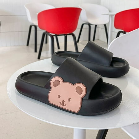 

Summer Sliders Sandals Slip-resistant And Lightweight For Home Bedroom Living Room Spa 38-39 Thick Bottom