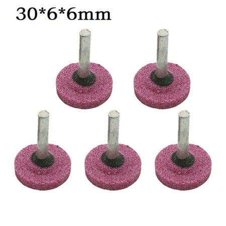 

5pc 6mm Shank Abrasive Mounted Stone Flat shape For Rotary Tool Grinding Wheel