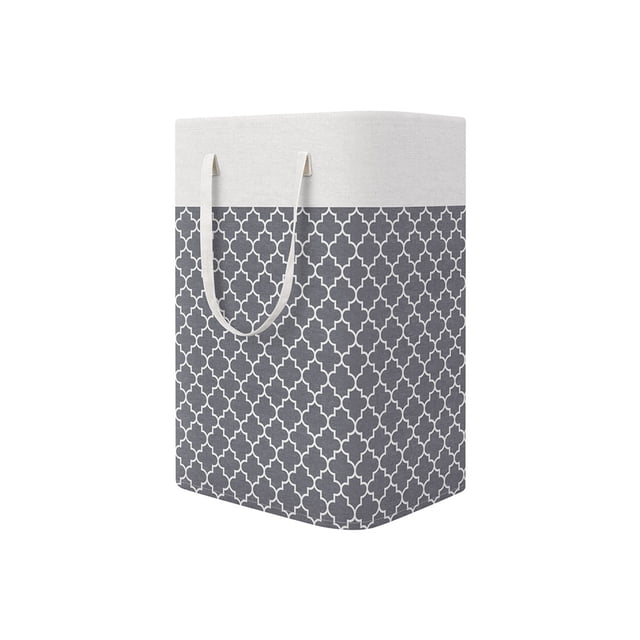 Cesto de ropa sucia bolsa de ropa 75L cesto de almacenamiento plegable tela impermeable ahorro de espacio dormitorio hogar dormitorio organizador Almacenamiento y organización del hogar Gris (75L) Billuyoard HA083045-02