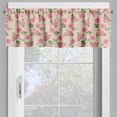 thumbnail image 2 of Ambesonne Floral Valance Pack of 2, English Garden on Beige, 54"X18", Multicolor, 2 of 5