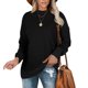 thumbnail image 1 of Pntutb Moda Mujer Otoño Invierno Sólido Cuello Redondo Jersey Manga Larga Tops Pntutb Pntutb-3561, 1 of 1