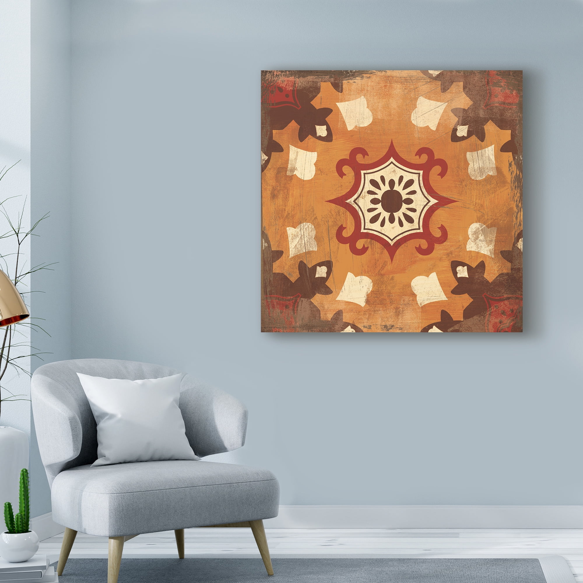 Trademark Fine Art 'Moroccan Tiles Spice III' Canvas Art by Cleonique Hilsaca