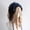 F Black blue, variant on Gothic Black Wings Hairband Lace Cross Bow-Knot Frenulum Halloween Gothic Lolita Headband Classic Lolita Headpiece Y2K Headband