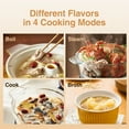 thumbnail image 3 of Joydeem Electric Glass Steam Cooker, Ceramic Tagine Pot for Soup, Hot Pot, Seafood, Multi-use Chinese Stew Pot, JD-ZQG9099, 3 of 8