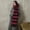 514_Red, variant on Warm Gloves for Women Furry Cuff Knitted Touchscreen Cold-Proof Cycling Winter Gloves