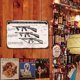 thumbnail image 4 of Pistola Placa Metal Vintage Pintura Hierro Rectangular Arte Pared Bar para El 30x20cm, 4 of 9