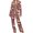 Red, variant on BLTIBY Women's 2 Piece Christmas Pajamas Set Button Lapel Xmas Graphic Shirt Long Pants Pjs Sets Sleepwear with Pockets Red S