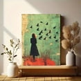 thumbnail image 6 of Qisvanset 12x16 Inch Framed Canvas Wall Art Look At The Birds Vintage Scripture Dorm Room Wall Decor, 6 of 8