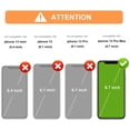 thumbnail image 2 of Compatible with iPhone 13 Pro Max Case Wallet with Card Holder, Embossed Butterfly Pattern PU Leather Double Buttons Flip Shockproof Protective Cover for Magnetic Car Mount 6.7 Inch (Green), 2 of 15