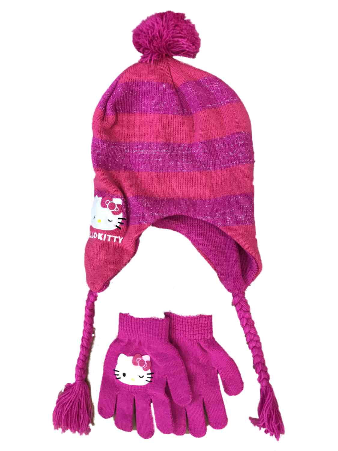 hello kitty hat and gloves