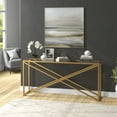 thumbnail image 5 of Henn&Hart 64" Gold Console Table, 5 of 8