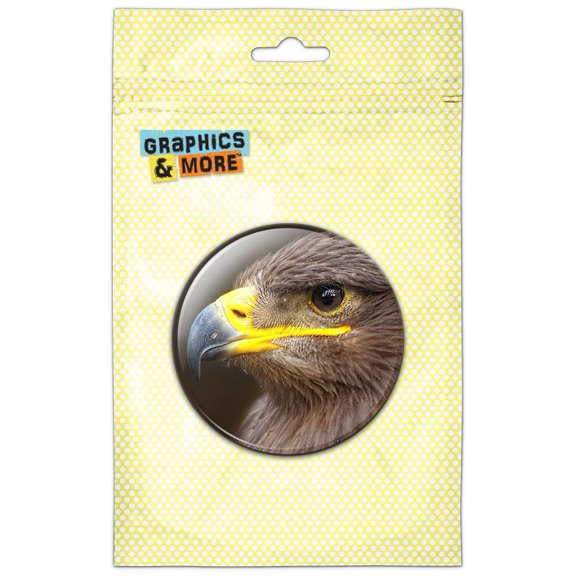 Golden Eagle Pinback Button Pin Badge