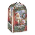 thumbnail image 2 of HELLHERO Santa Claus Pattern 1Set Coffee Machine Dust Cover Polyester Protective for Women, 2 of 6