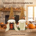thumbnail image 2 of Molumo Thanksgiving Decorations for Home- 2 Pack Handmade Fall Gnomes for Office, Home Thanksgiving Gifts Autumn Holiday Decorations, 2 of 7