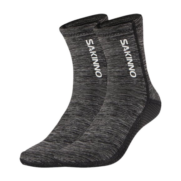 Calcetines de buceo, calcetines de neopreno de 3mm, calcetines térmicos flexibles para zapatos de agua, calcetines con aletas de agua para natación, Gris